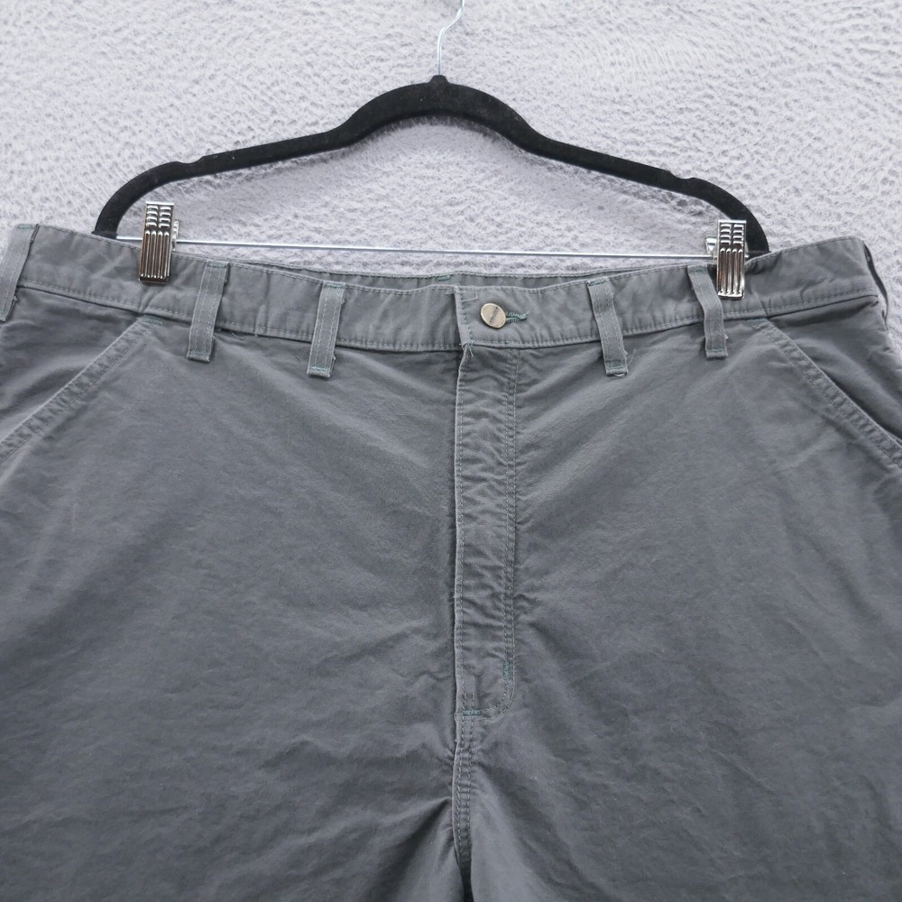 Carhartt Mens Gray Canvas Work Shorts Size 42 Rugged Utility Streetwear Casual - Picture 3 of 11